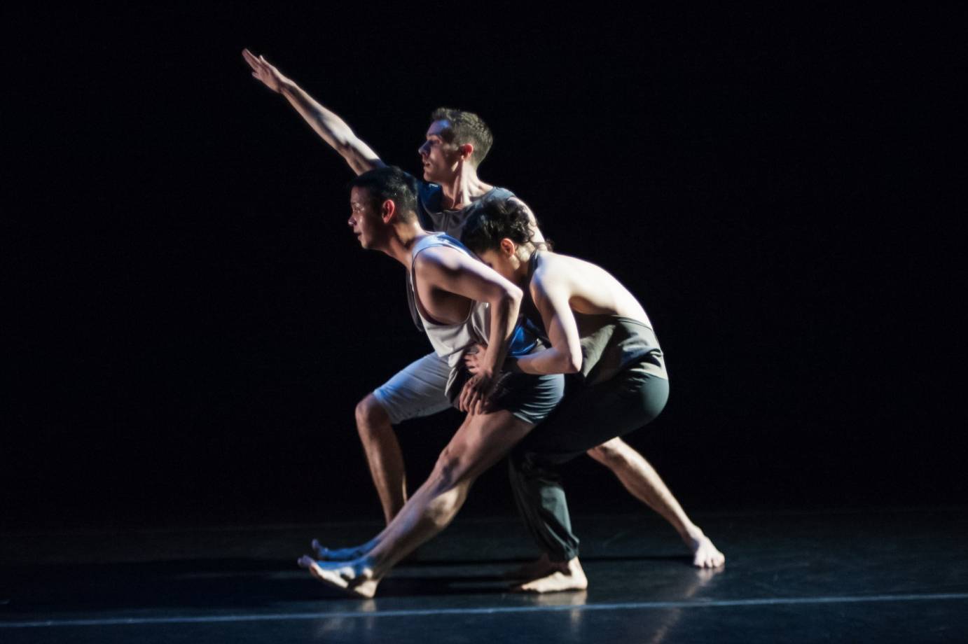 Julian De Leon, T.J. Spaur and Nicole Diaz in Unstruck. Photo by Keira Heu-Jwyn Chang